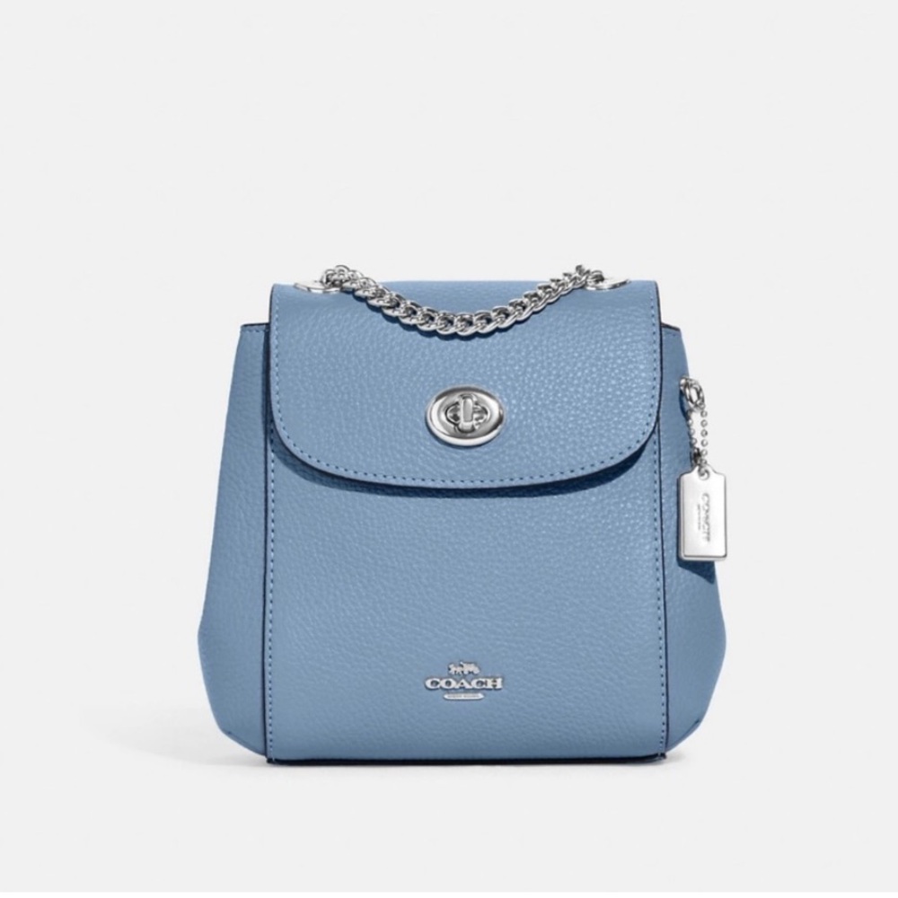 Coach, Convertible mini Backpack, Cornflower